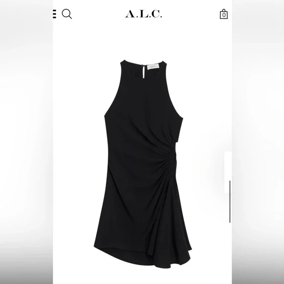 A.L.C. Rue ruched sleeveless mini dress - Picture 2 of 4